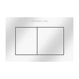 Elegant Slate White Polished flush plate - dual-flush design, durable build, modern look & water-saving performance Ideal for Standard & contemporary bathrooms.