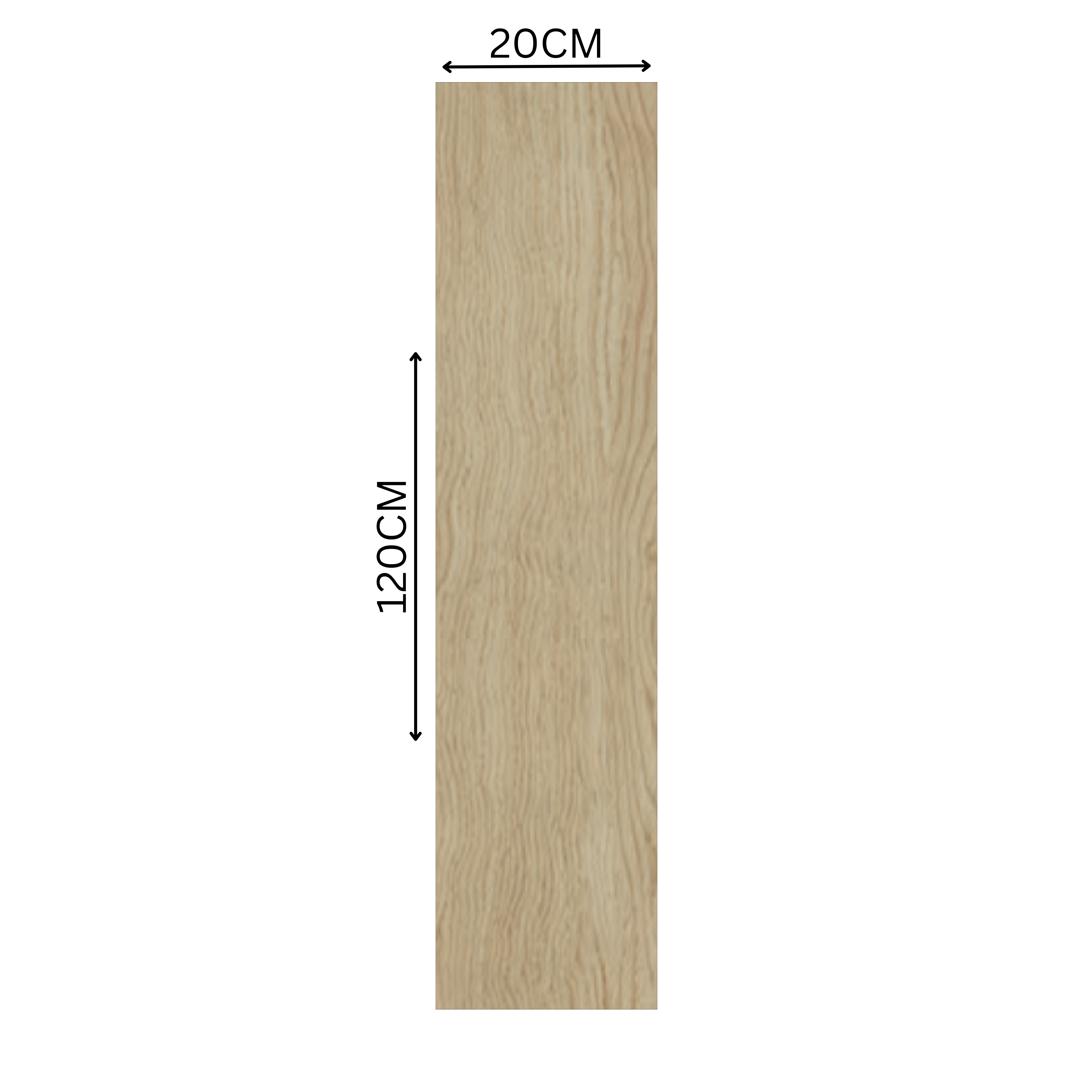 GLASS CREMA 20x120cm tile features a matte cream wood-look finish, 09MM thick—perfect for bright, modern interiors with durability and easy maintenance.