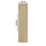 GLASS CREMA 20x120cm tile features a matte cream wood-look finish, 09MM thick—perfect for bright, modern interiors with durability and easy maintenance.