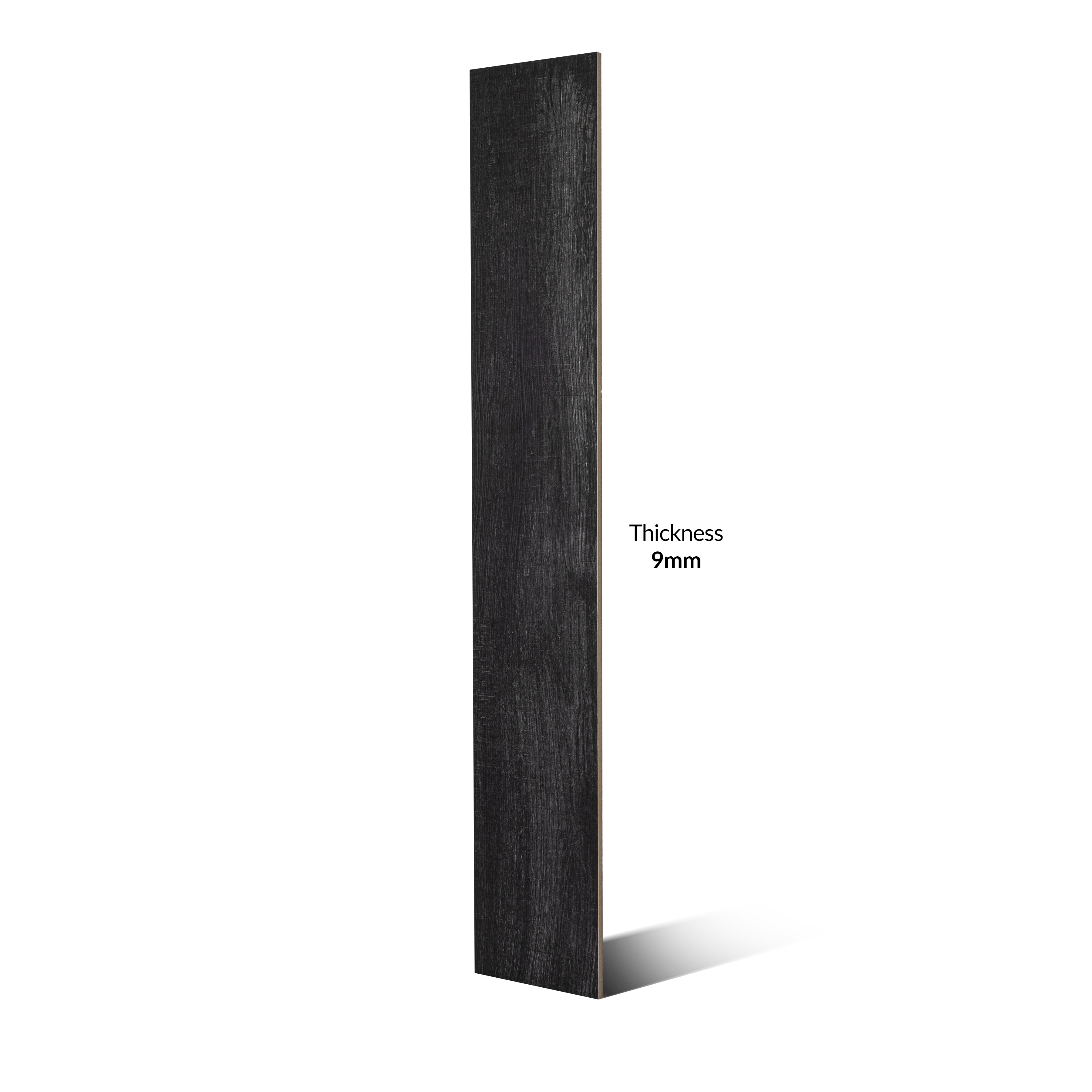 Graphite Black 20x12cm porcelain tile with 09mm thickness. Bold graphite tone, durable and elegant for walls, kitchens, and accent interiors.