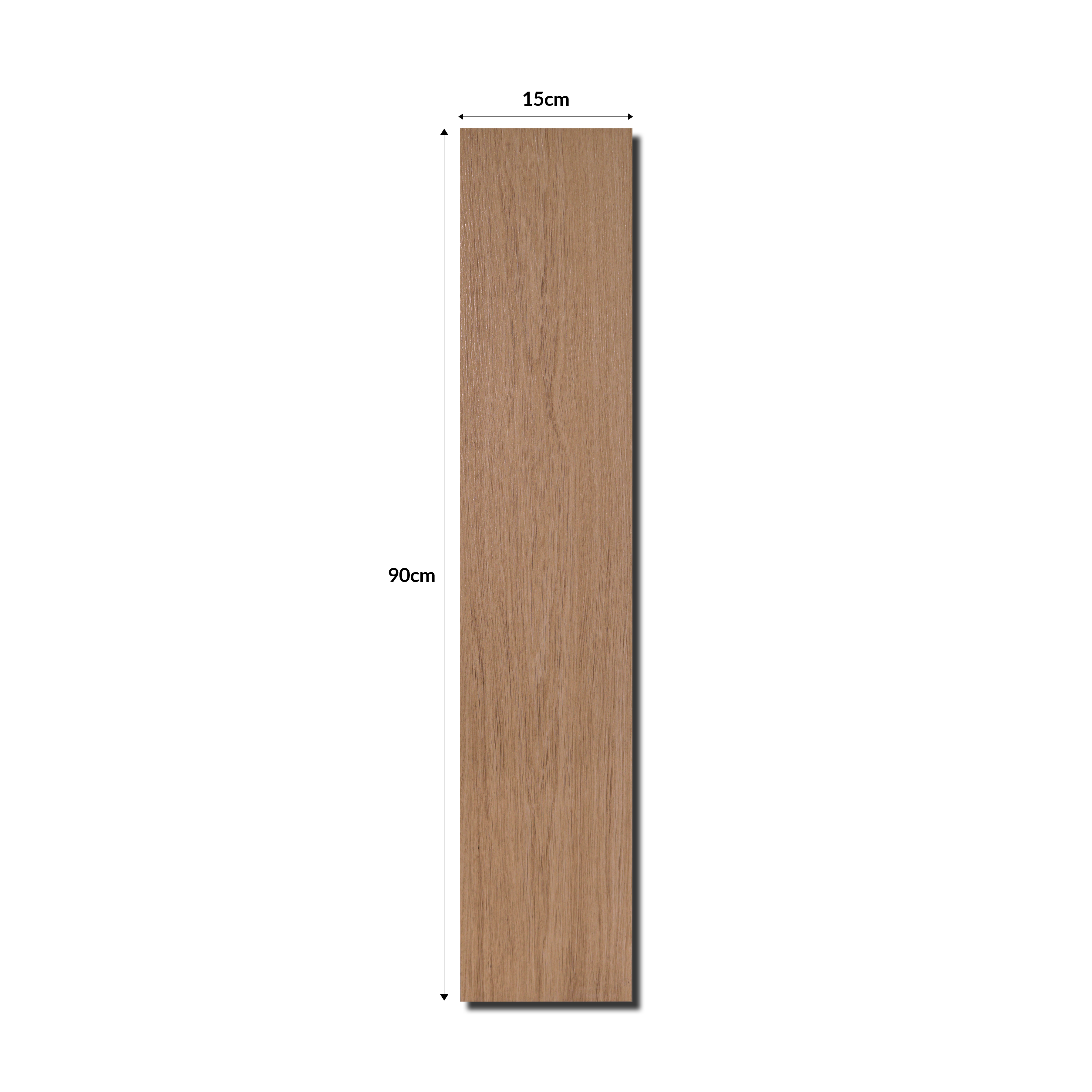 Oak Mist 15x90cm porcelain slab with misty oak tones. Wood-look design, durable, low-maintenance, and ideal for elegant floors and walls.