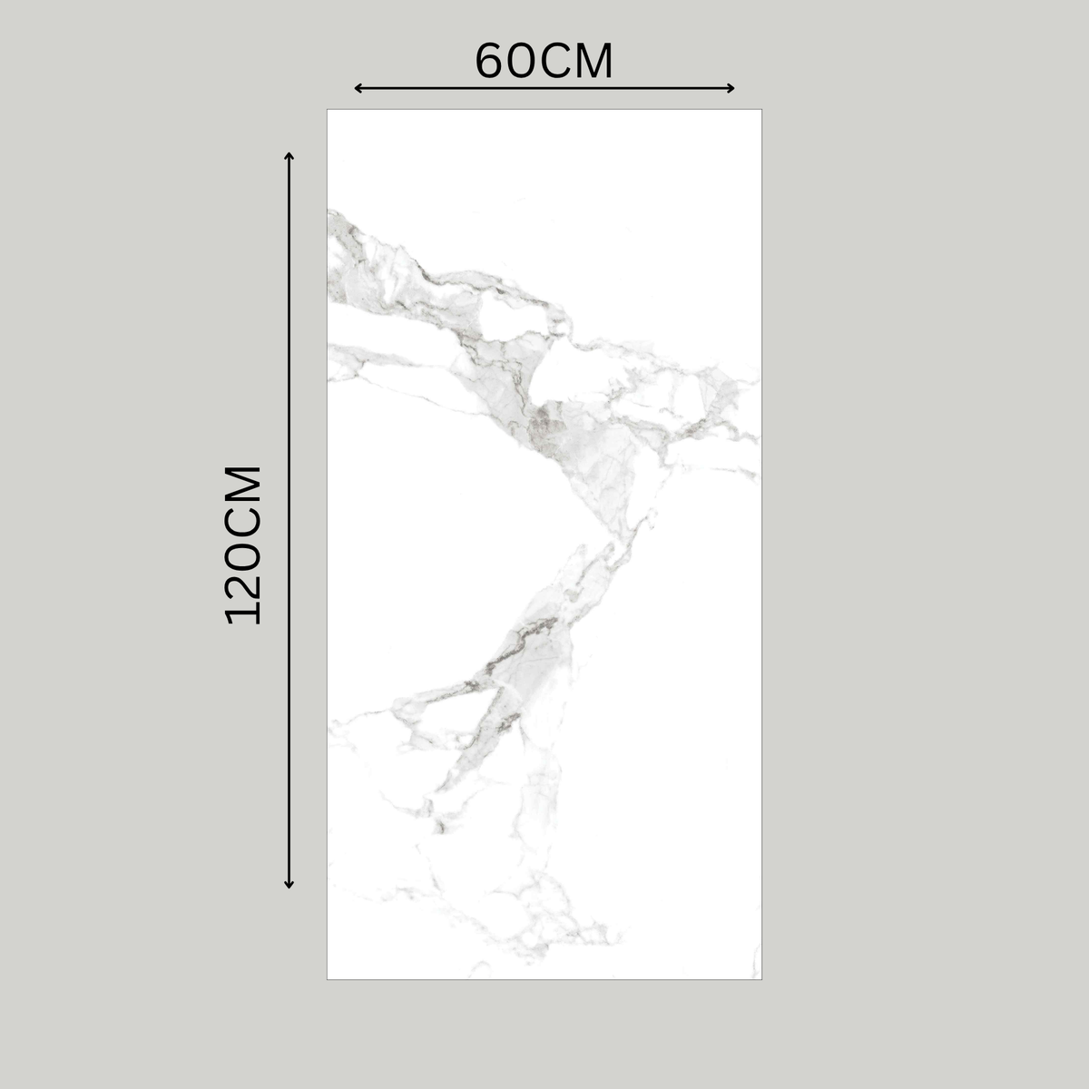 STATUARIO FEATHER Porcelain Tile 600x1200mm – 9MM Thick with Glitter on Matt Finish