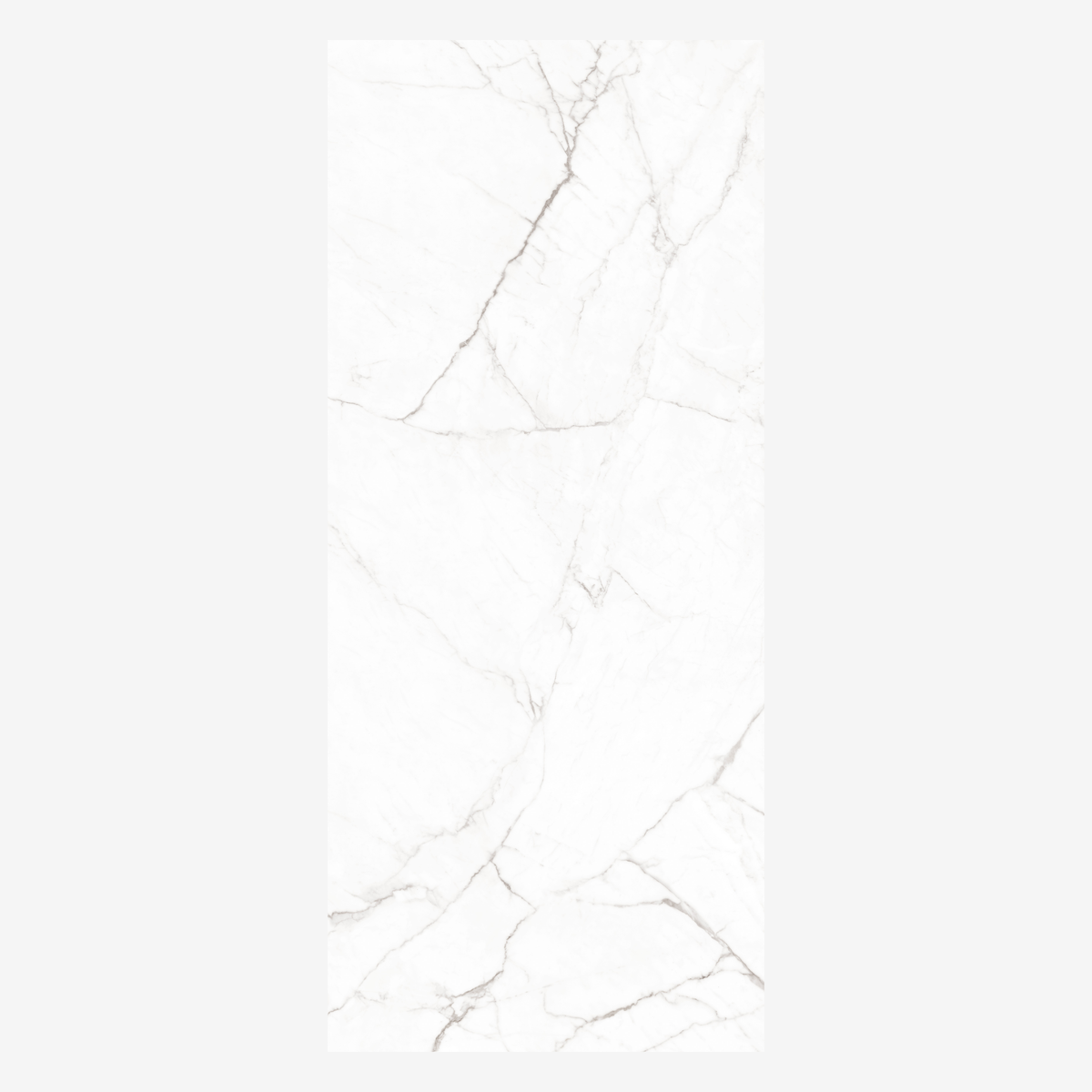 STATUARIO SUPER 120x278cm statuario marble look tile with bold veining and a sleek glossy finish. A premium large format tile for refined, elegant interiors.