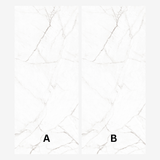 STATUARIO SUPER 120x278cm statuario marble look tile with bold veining and a sleek glossy finish. A premium large format tile for refined, elegant interiors.