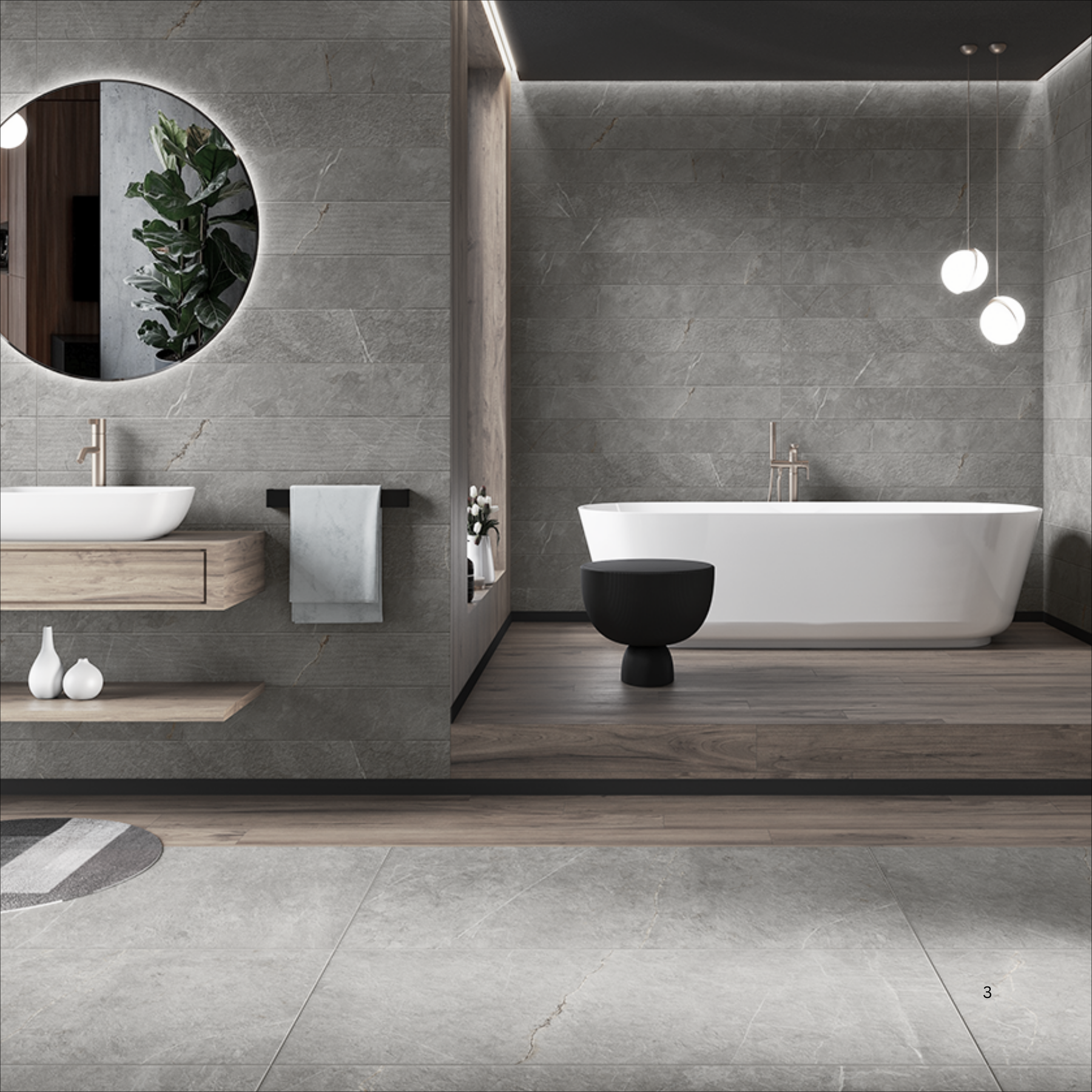 SCULTORIA DOVE 60x120cm Antiglare Matt Porcelain Tile – 09MM