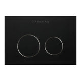Upgrade your bathroom with Premium Black Matt concealed cistern flush plate, featuring sleek matte finish, dual-flush performance & durable modern construction