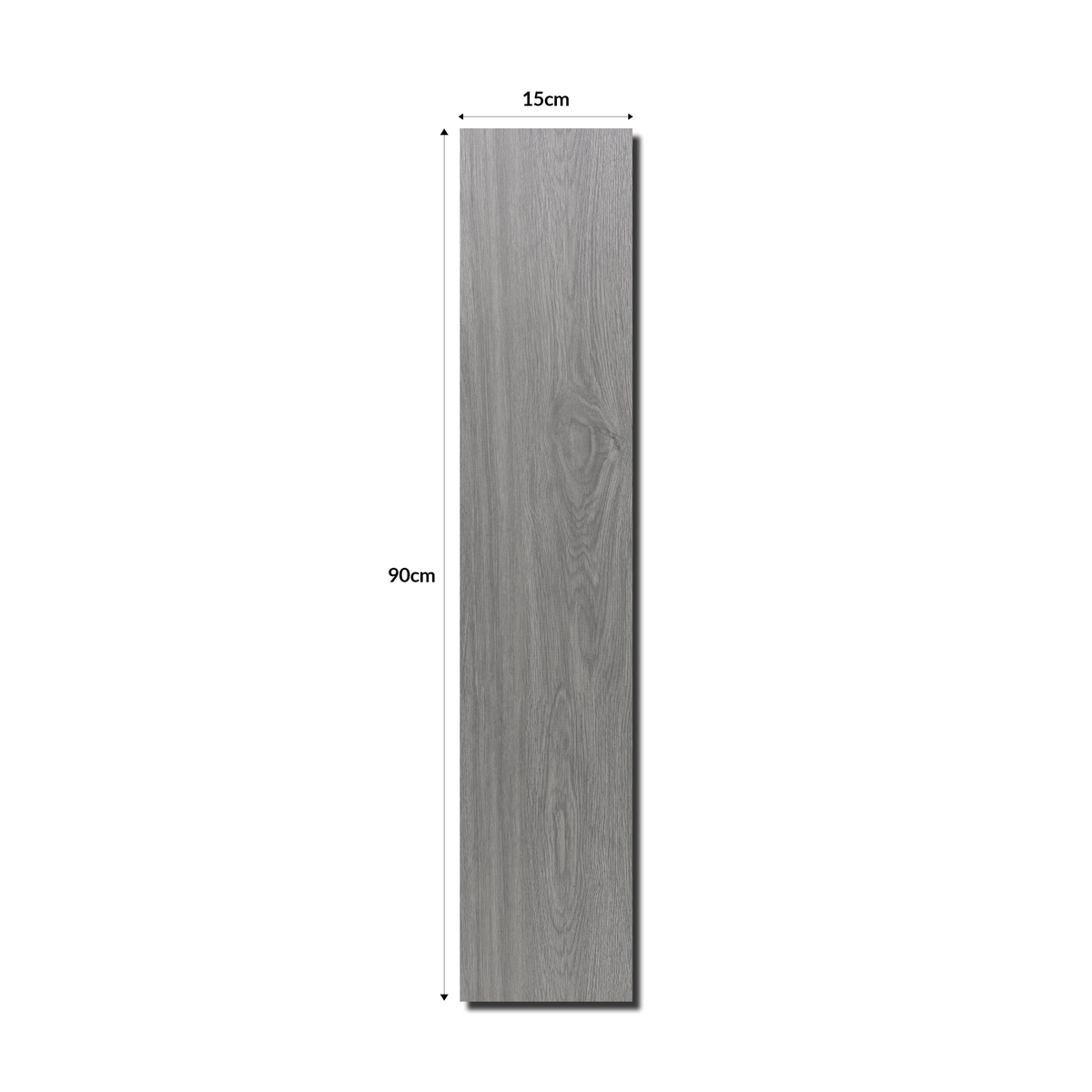 Urban Grey 15x90cm porcelain slab with sleek grey wood-look design. Durable, low-maintenance, and perfect for modern floors and walls.