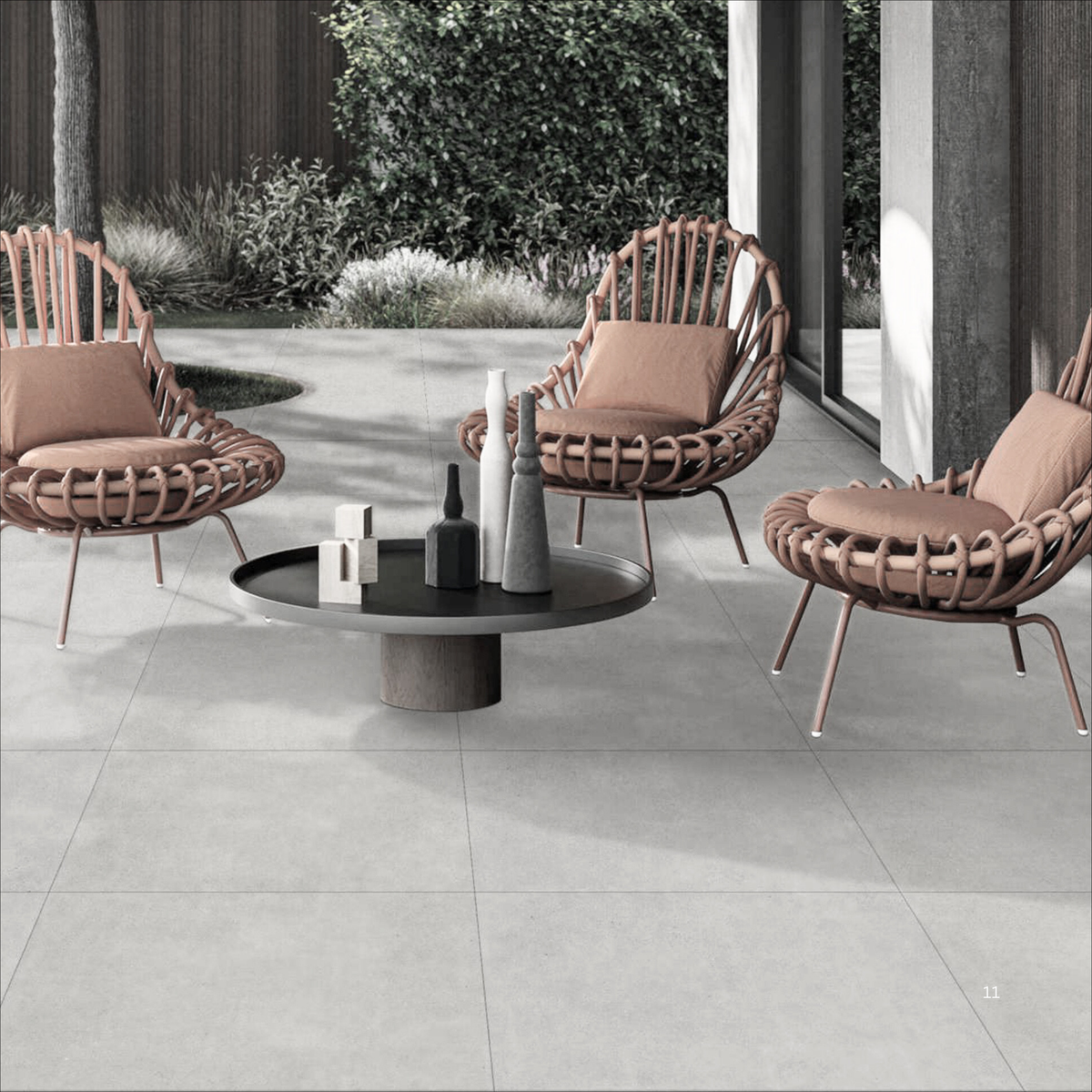 Urban Stone Cotto 60x120cm porcelain tile, 20mm thick with R11 slip-resistant rough matt finish. Warm terracotta look, ideal for outdoor spaces.